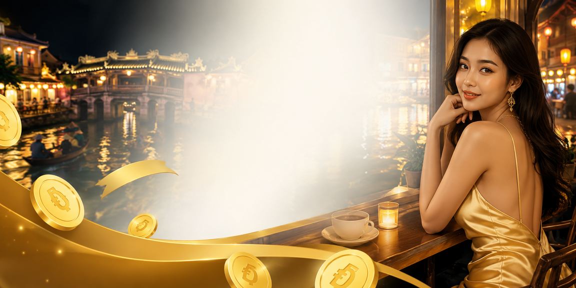 Người dùng VIP tại Hội An thư giãn với cà phê và duyệt nền tảng 957 trên điện thoại