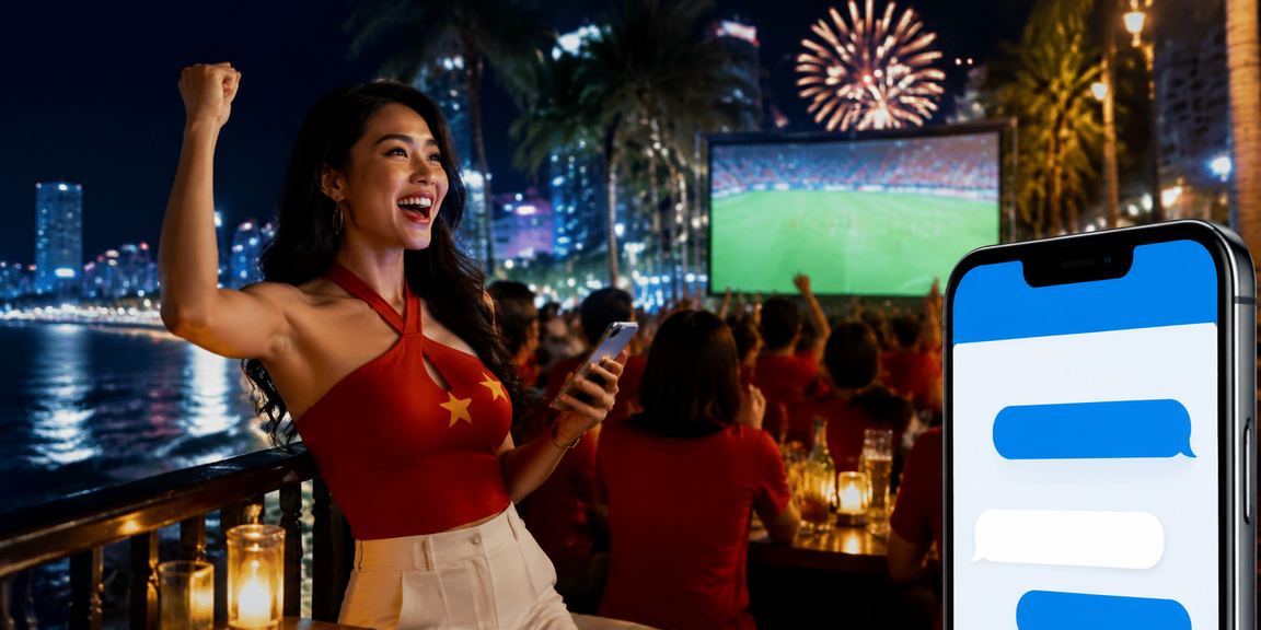 Người dùng tại Nha Trang nạp tiền và kiểm tra ưu đãi casino trên điện thoại bên bờ biển